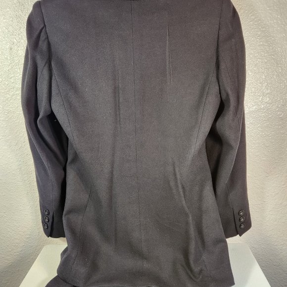 Compagnie Internationale Express Womens Black Jacket & Skirt Petite 7/8 WoolBlnd - Picture 3 of 15